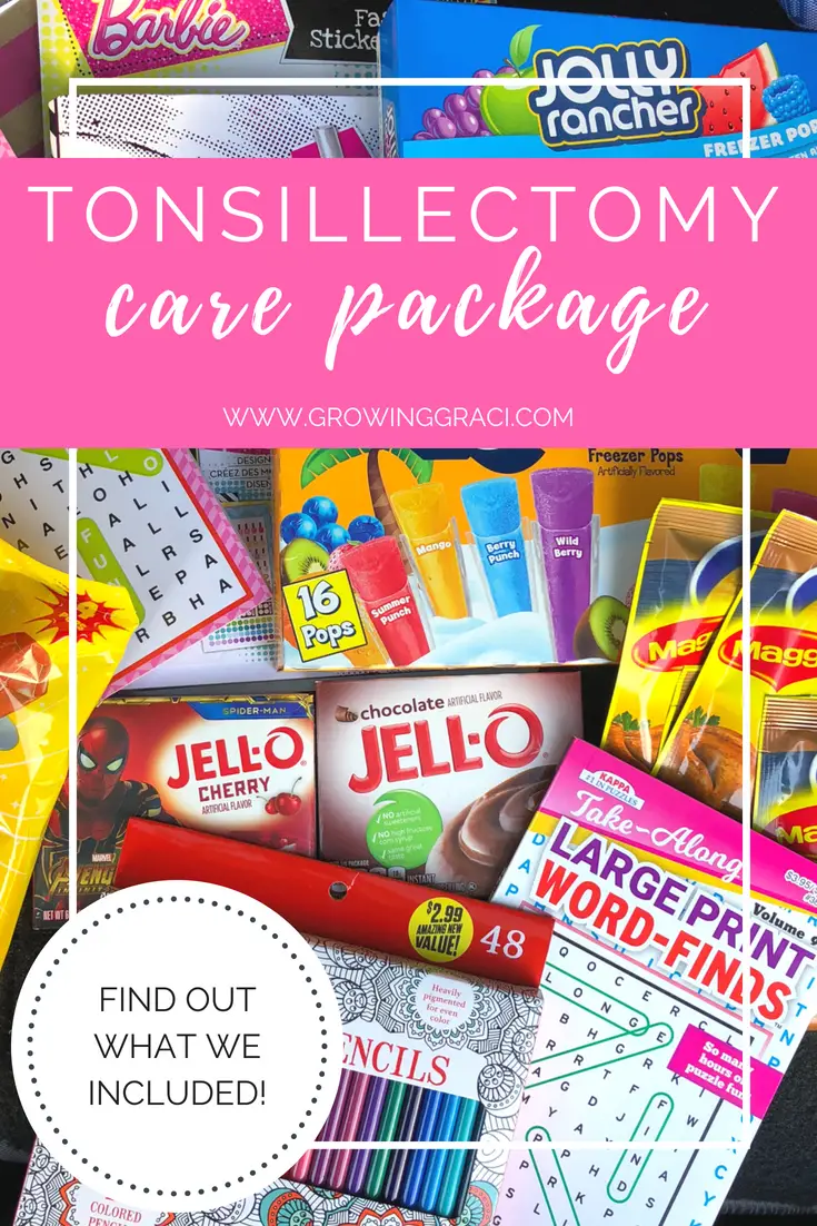 Tonsil Surgery Care Package For Kids (Tonsillectomy)