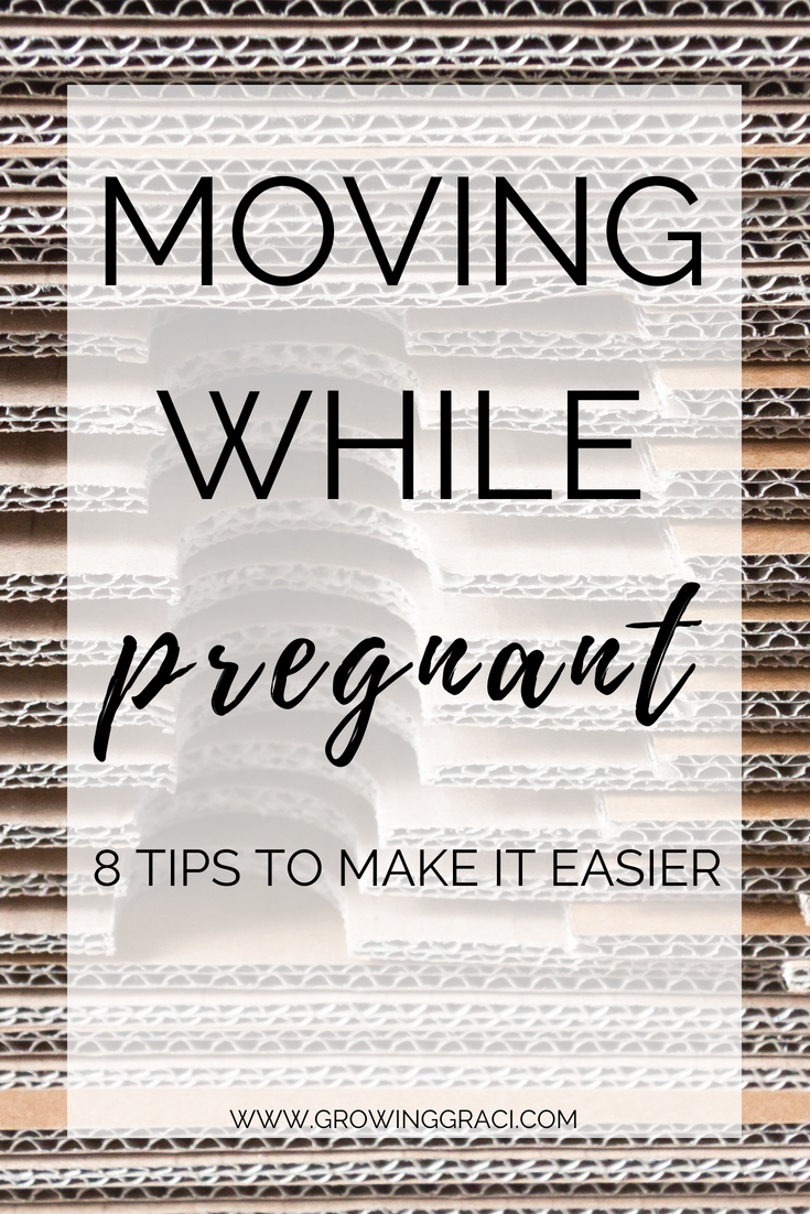 Have you found yourself in a position where you'll be moving while pregnant? If so, I've got a list of 8 tips to make the move easier!