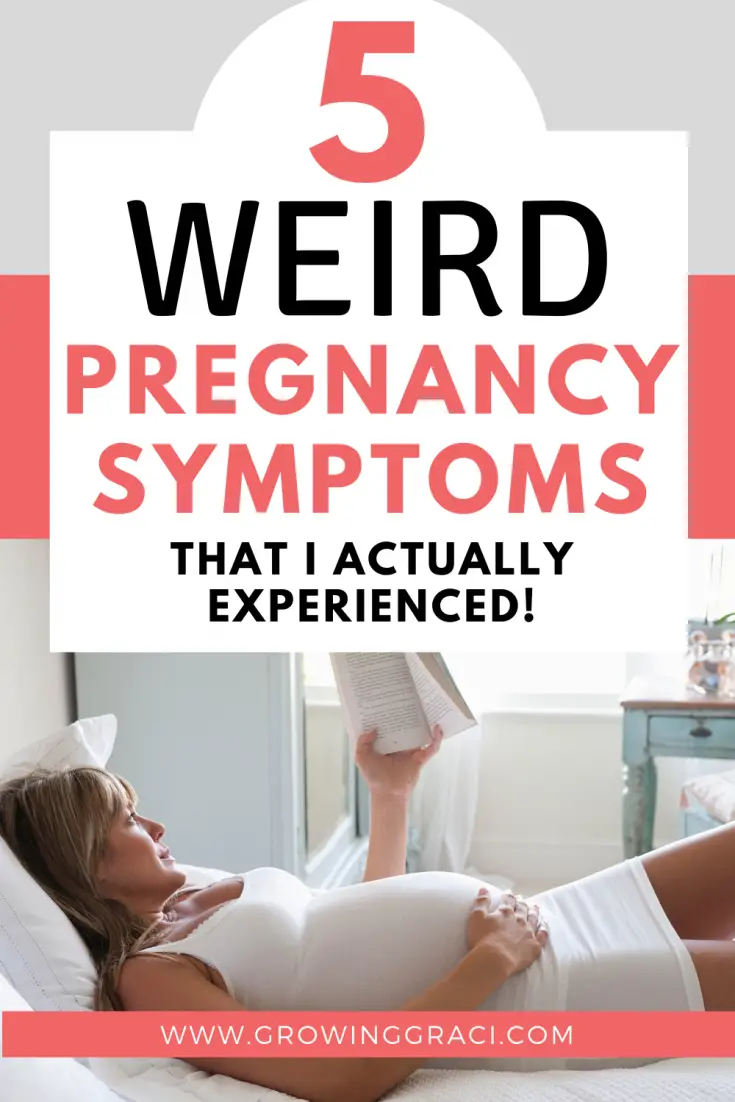 We all know that strange things happen to your body when you're pregnant. Check out this post for my top five weirdest pregnancy symptoms that I experienced!
