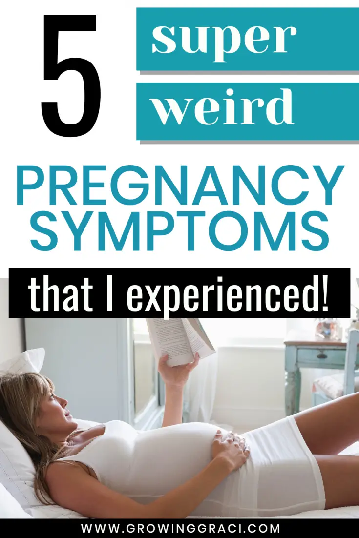 We all know that strange things happen to your body when you're pregnant. Check out this post for my top five weirdest pregnancy symptoms that I experienced!